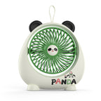 Portable USB Rechargeable Hand Fan Panda Design Lightweight Quiet Operation