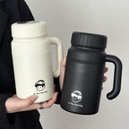 Women’s Insulated Carafe 1000ml BPA-Free Plastic Thermos with Ergonomic Handle and Spill-Proof Lid
