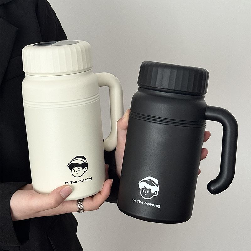 Women’s Insulated Carafe 1000ml BPA-Free Plastic Thermos with Ergonomic Handle and Spill-Proof Lid
