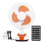 Harrow Solar-Powered Table Fan Portable USB Rechargeable Unisex Cooling Fan