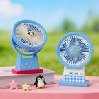 Portable USB Table Fan with Cute Animal Design Quiet Operation Adjustable Tilt Angle