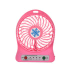 Portable Battery Operated Fan Rechargeable with 3 Speed Settings Compact Lightweight Personal Cooling Fan