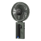 Portable Rechargeable Fan Lightweight Compact Adjustable Speed with LED Temperature Display