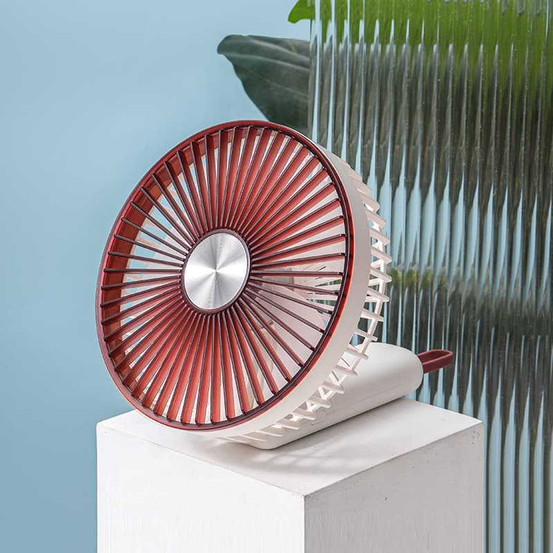 Rechargeable Portable Table Fan with Adjustable Tilt and Quiet DC Motor
