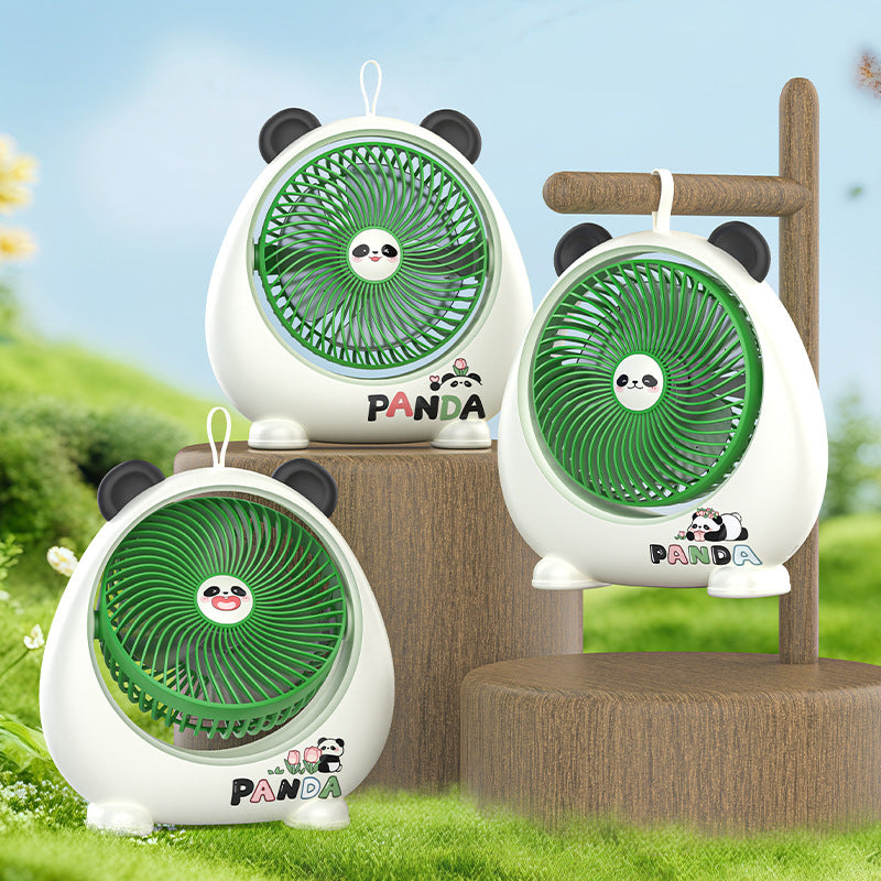 Women's Table Fan Portable Quiet Panda Design Decorative Cooling Fan