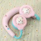 Women’s Portable Neck Fan USB Rechargeable Lightweight Ergonomic with Cute Animal Design