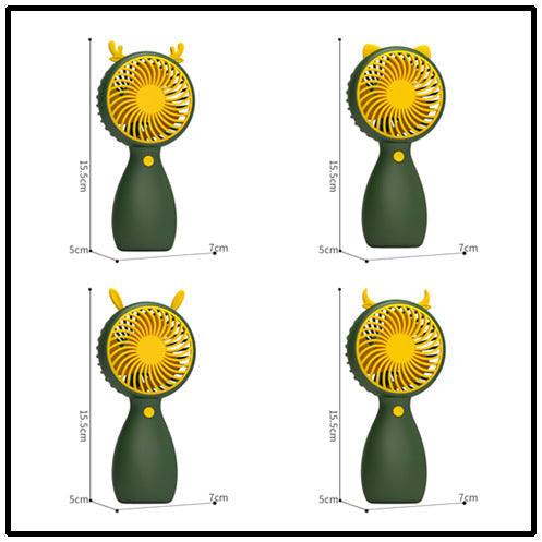 Portable Mini Fan with Animal Design Rechargeable Personal Cooling Fan