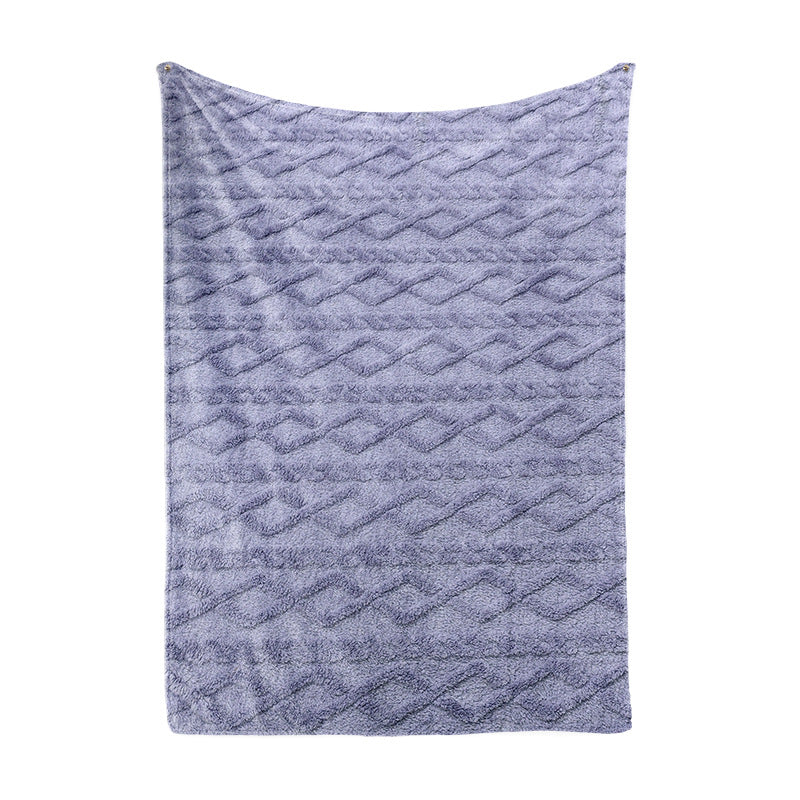 Brehn Women's Cozy Microfiber Blanket Thick Warm Quick Change Plaid Pattern
