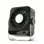Touch-Control Desk Fan Unisex Compact Quiet Adjustable Speed with LED Accent