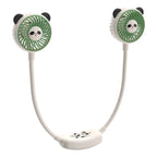 Portable Women’s Neck Fan Panda Design Lightweight Adjustable Speed Cooling Fan