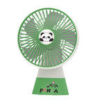 Portable Table Fan Panda Design USB Rechargeable Compact Cooling Fan