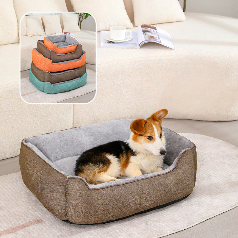 Women’s Comfortable Pet Bed Ergonomic Design Non-Slip Removable Cover
