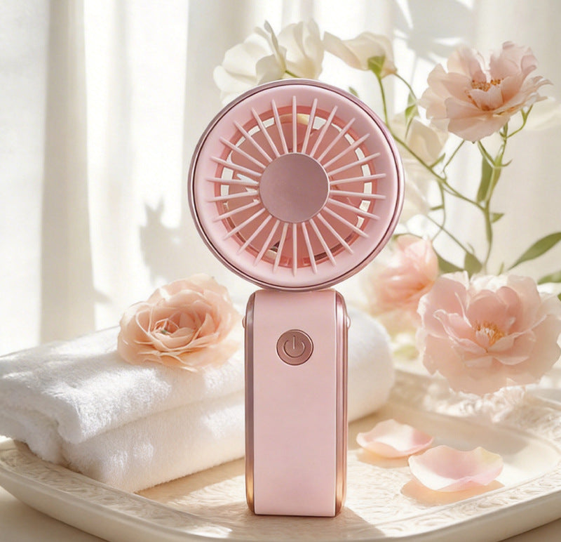 Portable Handheld Fan Rechargeable Battery Quiet Operation Compact Design