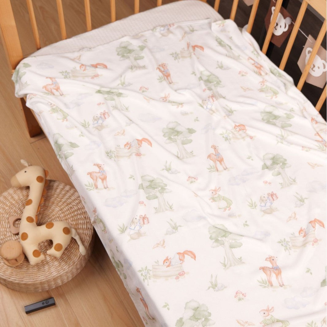 Bowlift Baby Sleeping Bag 100% Breathable Cotton Animal Design Safe Fit Crib Stroller Blanket