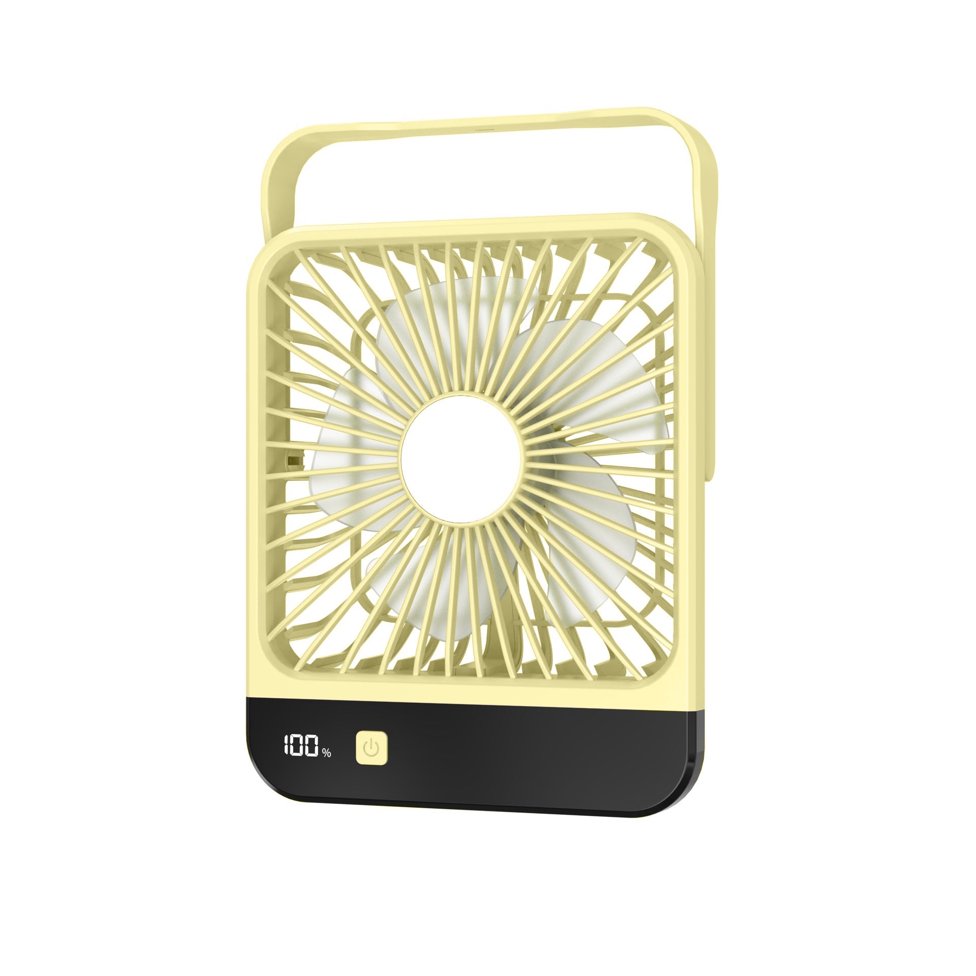 Portable USB Fan Pink Compact Rechargeable Personal Desk Fan with Adjustable Speeds