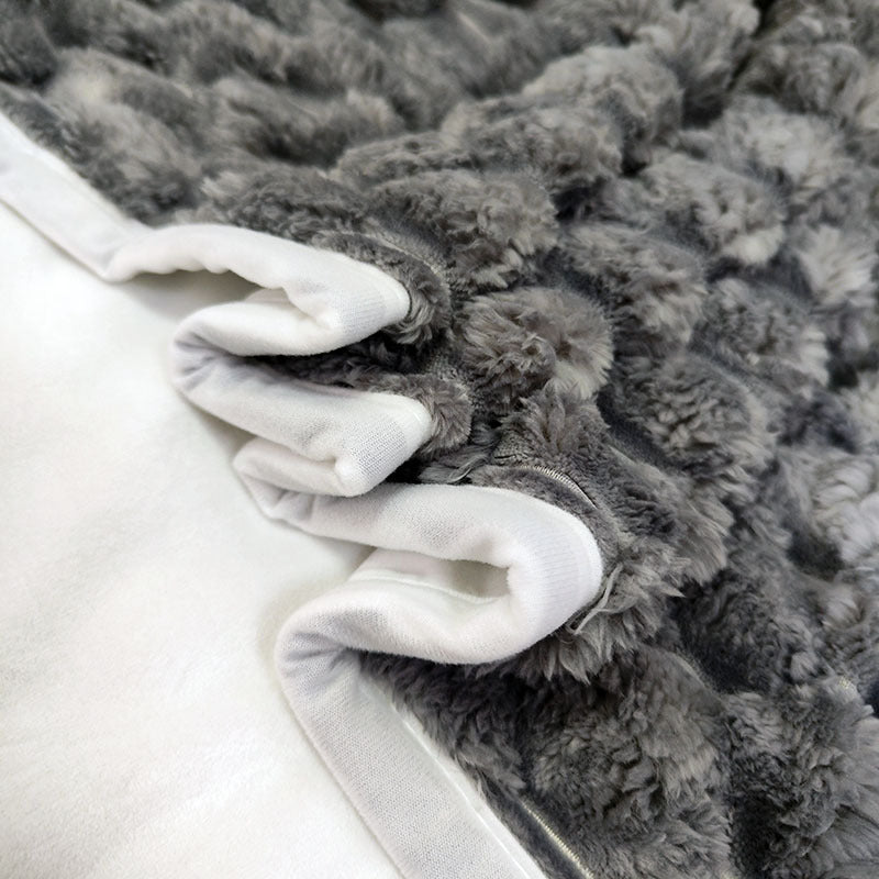Women's Luxury Plush Fleece Blanket with Soft 3D Texture Hypoallergenic Cozy Throw
