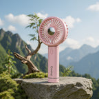 Portable Leaf-Shaped Mini Fan Rechargeable Quiet Operation Compact Lightweight