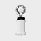 Portable USB Rechargechargeable Fan with LED Light and Multiple Speeds Compact Design