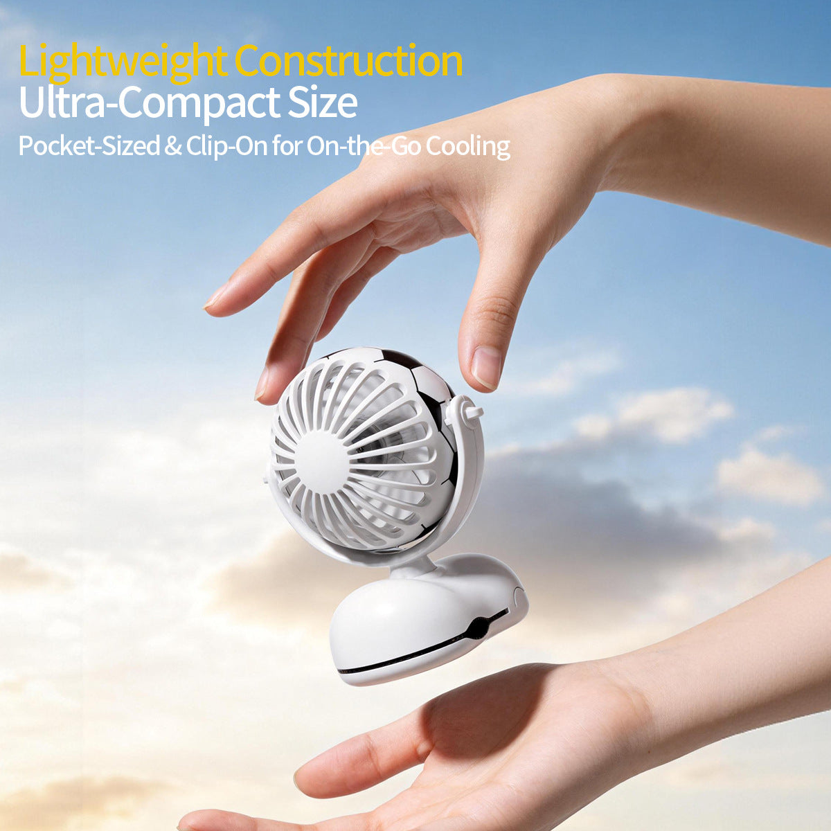 Unisex Table Fan Compact Portable Quiet Adjustable Tilt Desk Cooler