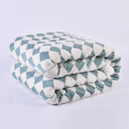 Women’s Plush Blanket Houndstooth Pattern Ultra-Soft Hypoallergenic Microfiber Cozy Throw