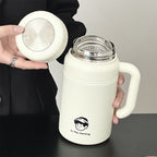 Women’s Insulated Carafe 1000ml BPA-Free Plastic Thermos with Ergonomic Handle and Spill-Proof Lid