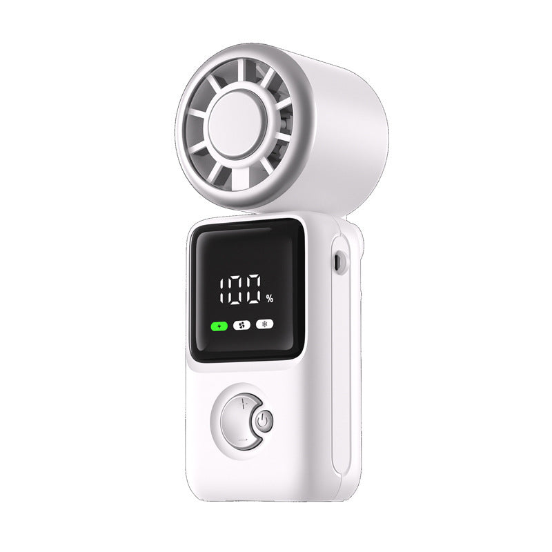 Handheld Fan Portable Compact with Digital Display Multiple Speeds Long Battery Life