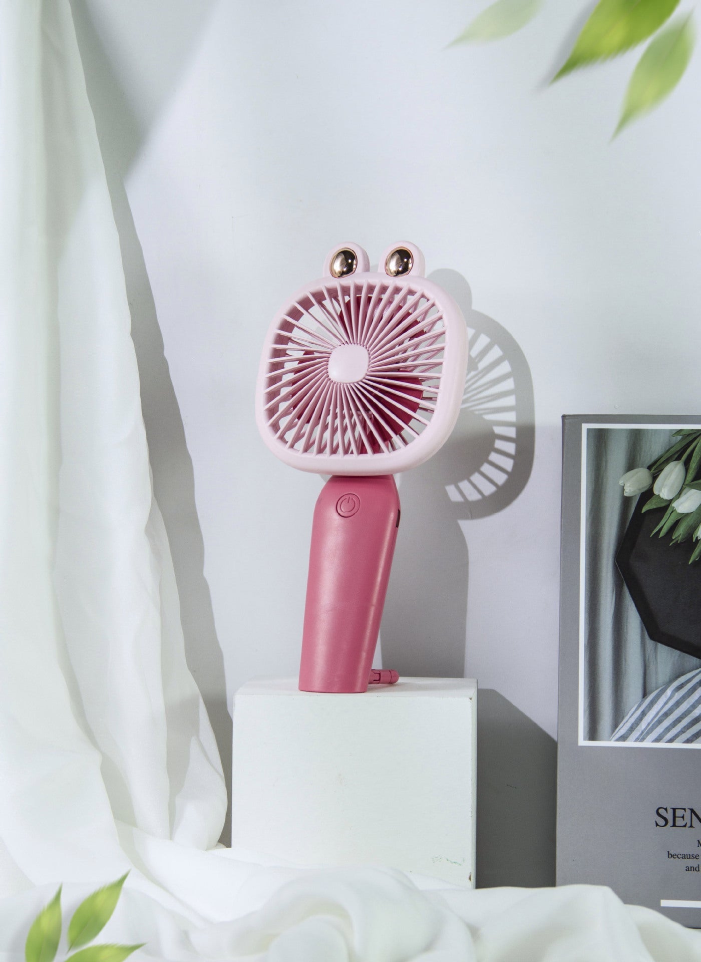 Harrow Rechargeable Handheld Fan Compact Portable Lightweight Quiet Operation Unisex