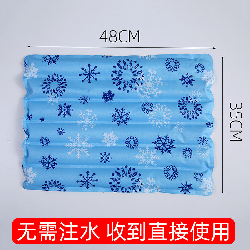 Bowlift Ladies Cooling Mat with Snowflake Structure Portable Breathable Cooling Pad