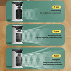 USB Humidifying Tower Fan Compact Air Circulation with LED Display Portable Quiet