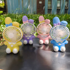 Portable Women’s Character Fan Compact Lightweight Personal Cooling Fan