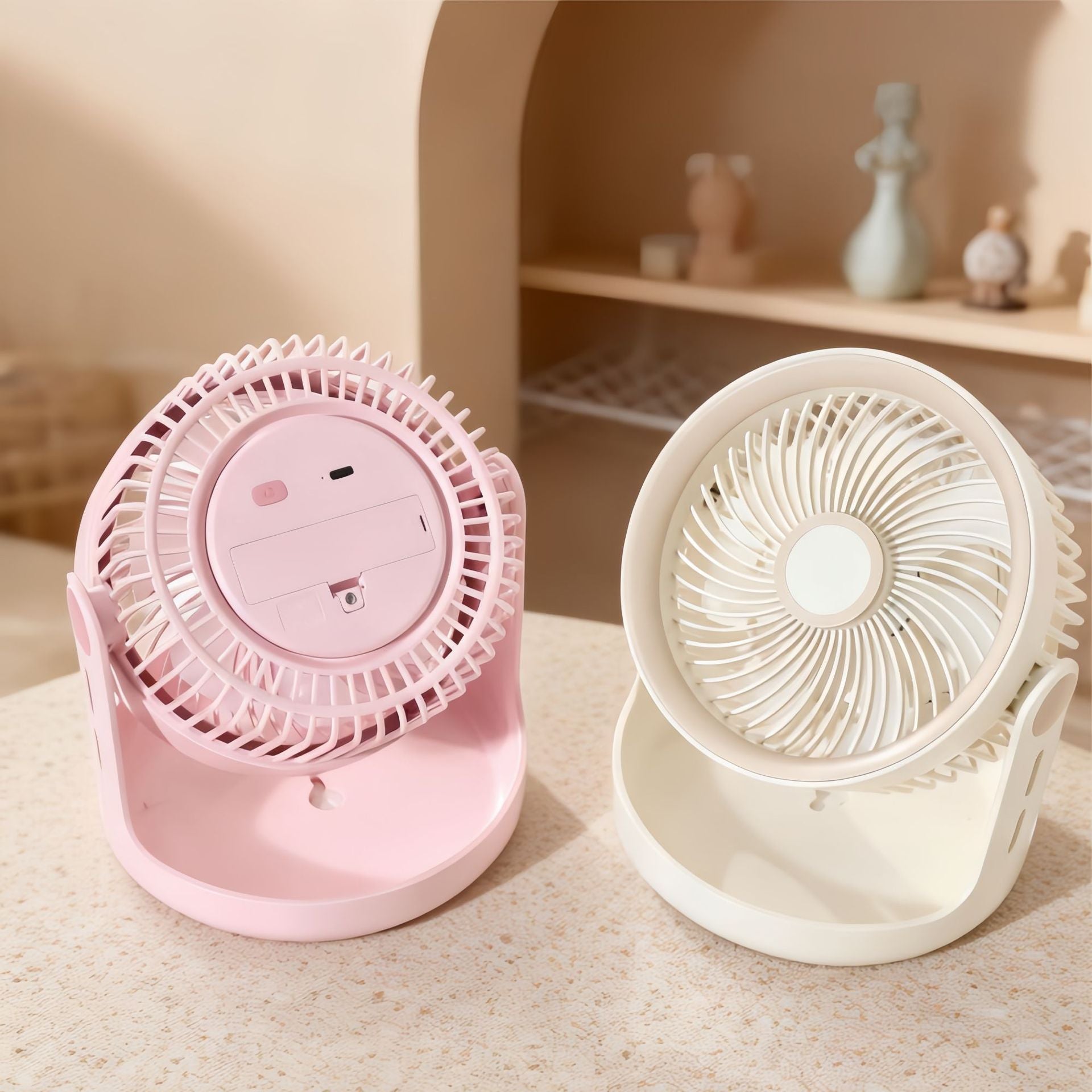 Portable USB Desk Fan with Adjustable Head Compact Lightweight Personal Cooling