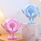 Portable USB Mini Fan Soccer Ball Design Lightweight Quiet Rechargeable Personal Cooler