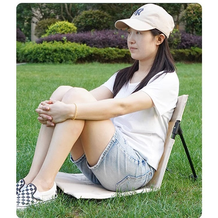 Women’s Space-Saving Folding Camping Chair Lightweight Portable Outdoor Chair with High Backrest