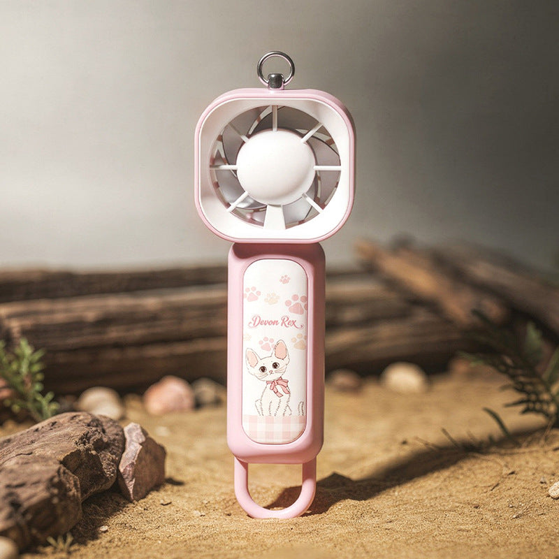 Portable Square Mini Fan Rechargeable Compact Personal Cooling USB