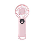 Portable Mini Fan Rechargeable Cordless Lightweight Personal Handheld Fan with Digital Display and Multiple Speeds
