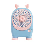 Portable Handheld Fan Rabbit Design USB Rechargeable Adjustable Speeds Lightweight for Women