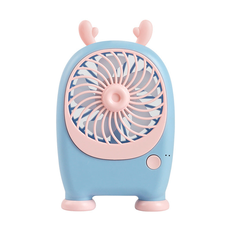 Portable Handheld Fan Rabbit Design USB Rechargeable Adjustable Speeds Lightweight for Women