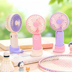 Portable Mini Fan USB Rechargeable Adjustable Head Lightweight Personal Cooling Fan