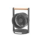 Design Table Fan With Wooden Handle Adjustable Speeds Quiet Compact Desk Fan