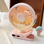 Portable Clip-On Table Fan Adjustable Tilt Quiet Operation Compact Design