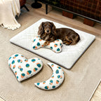 Harrow Pet Mat with Hypoallergenic Foam Cushion Non-Slip Removable Cover Stylish Design