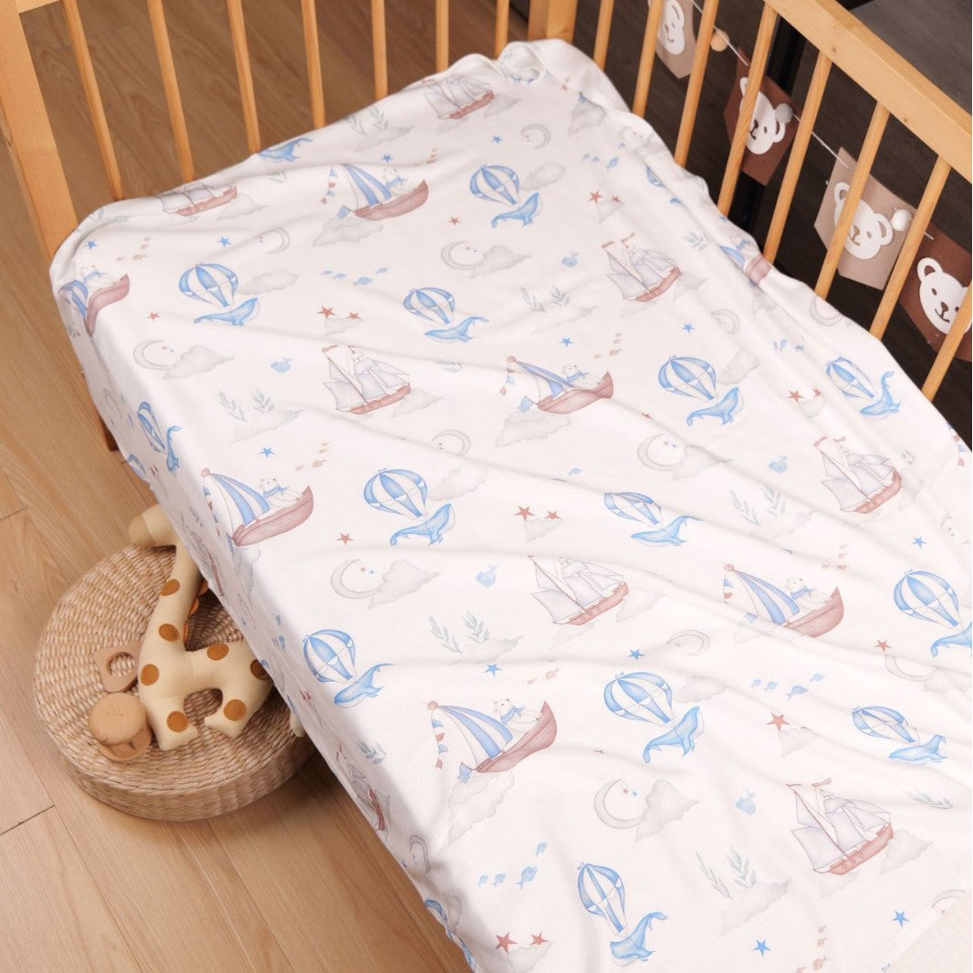 Bowlift Baby Sleeping Bag 100% Breathable Cotton Animal Design Safe Fit Crib Stroller Blanket