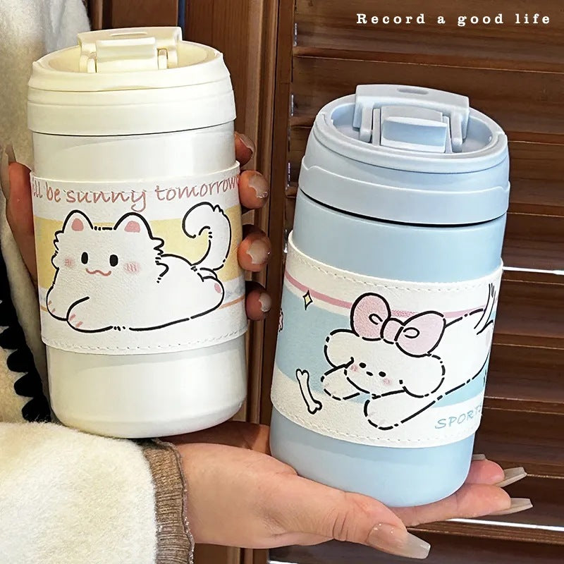 Women's Insulated Travel Cup Spill-Proof Lid Ergonomic Design BPA-Free