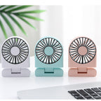 Harrow Portable Mini Handheld Fan Rechargeable USB Cooling Fan Adjustable Speeds Compact