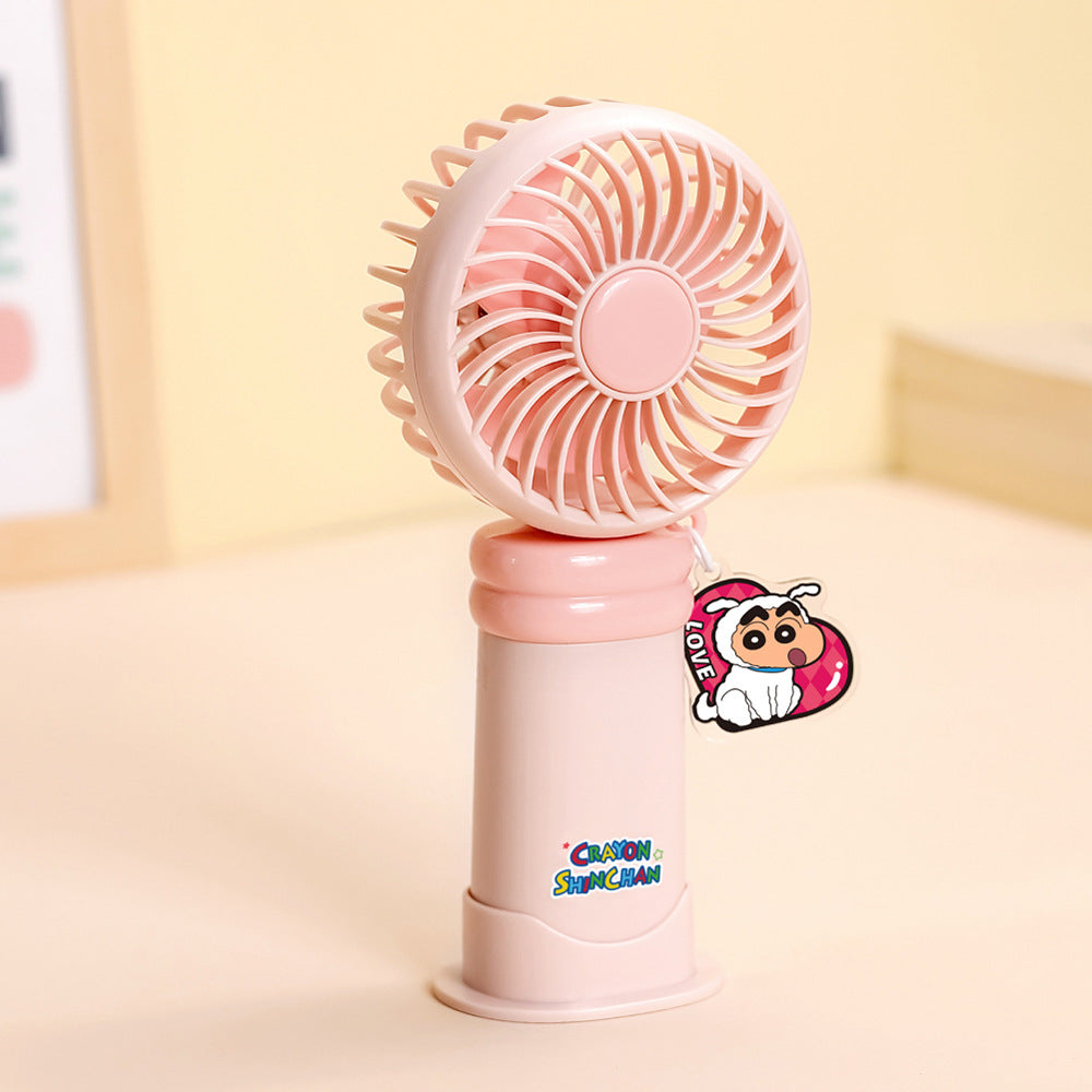 Portable Handheld Fan Rechargeable Character-Themed Compact Lightweight