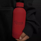 Insulated Stainless Steel Water Bottle Double-Walled Hot Cold Durable Reusable with Dog Design