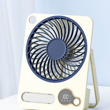 Rechargeable Desk Cooling Fan Portable Quiet Operation Adjustable Speeds Wireless Battery Powered