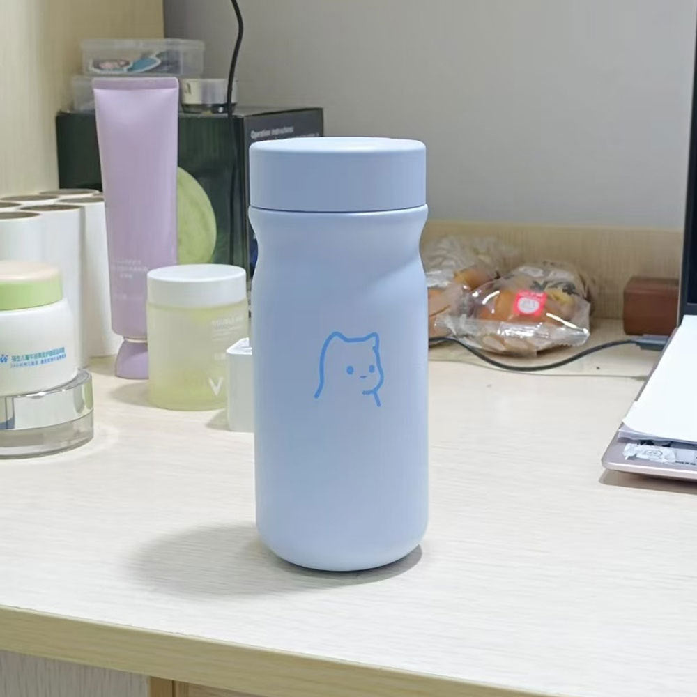 Women’s Insulated Water Bottle with Secure Flip Lid and Animal Design BPA-Free Reusable