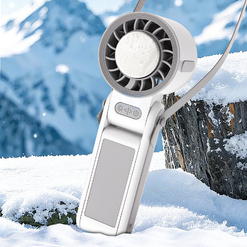 Harrow Rechargeable Portable Handheld Fan with Adjustable Speeds and Flexible Stand