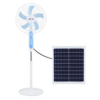 Harrow Solar-Powered Floor Fan Unisex Adjustable Height Quiet Operation Eco-Friendly